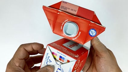 Como fazer um ROBÔ com caixa de leite